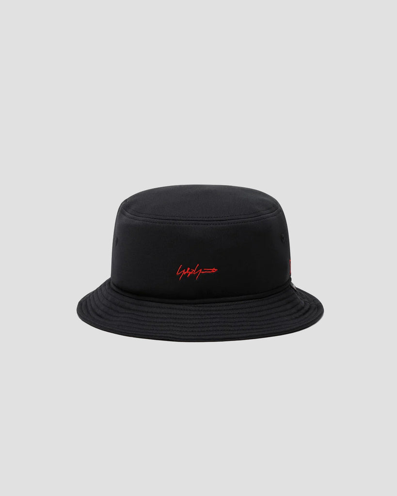New Era Edition Black & Red Embroidered Bucket Fishing Hat, SS21