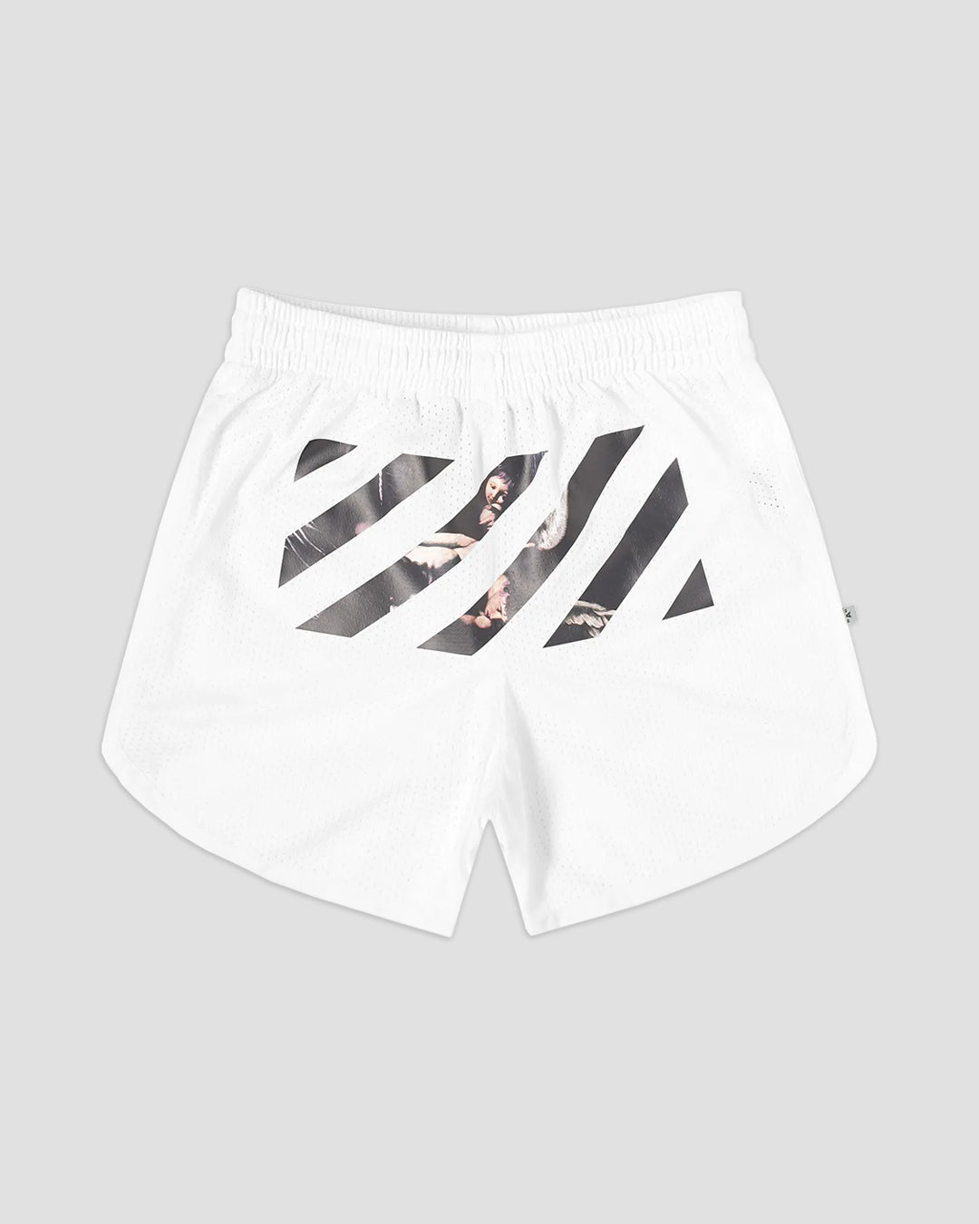 OFF－WHITE Caravaggio メッシュトラックショーツ OFF－WHITE Caravaggio メッシュトラックショーツ